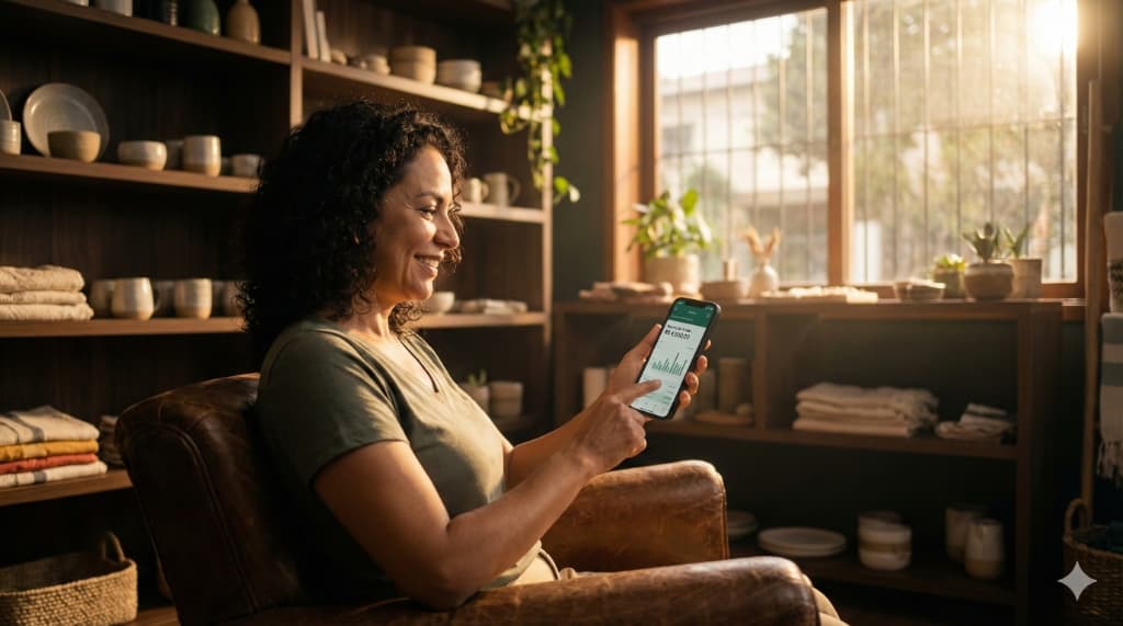 Fechando vendas rapidamente com celular