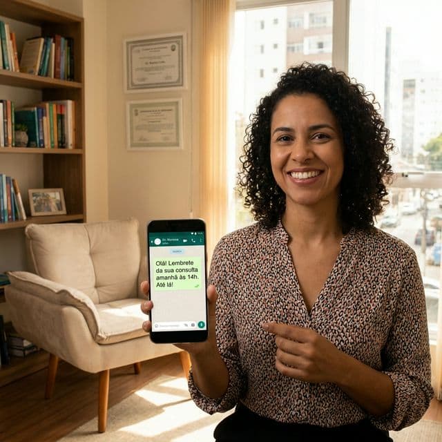 Celular Agendando Consultas